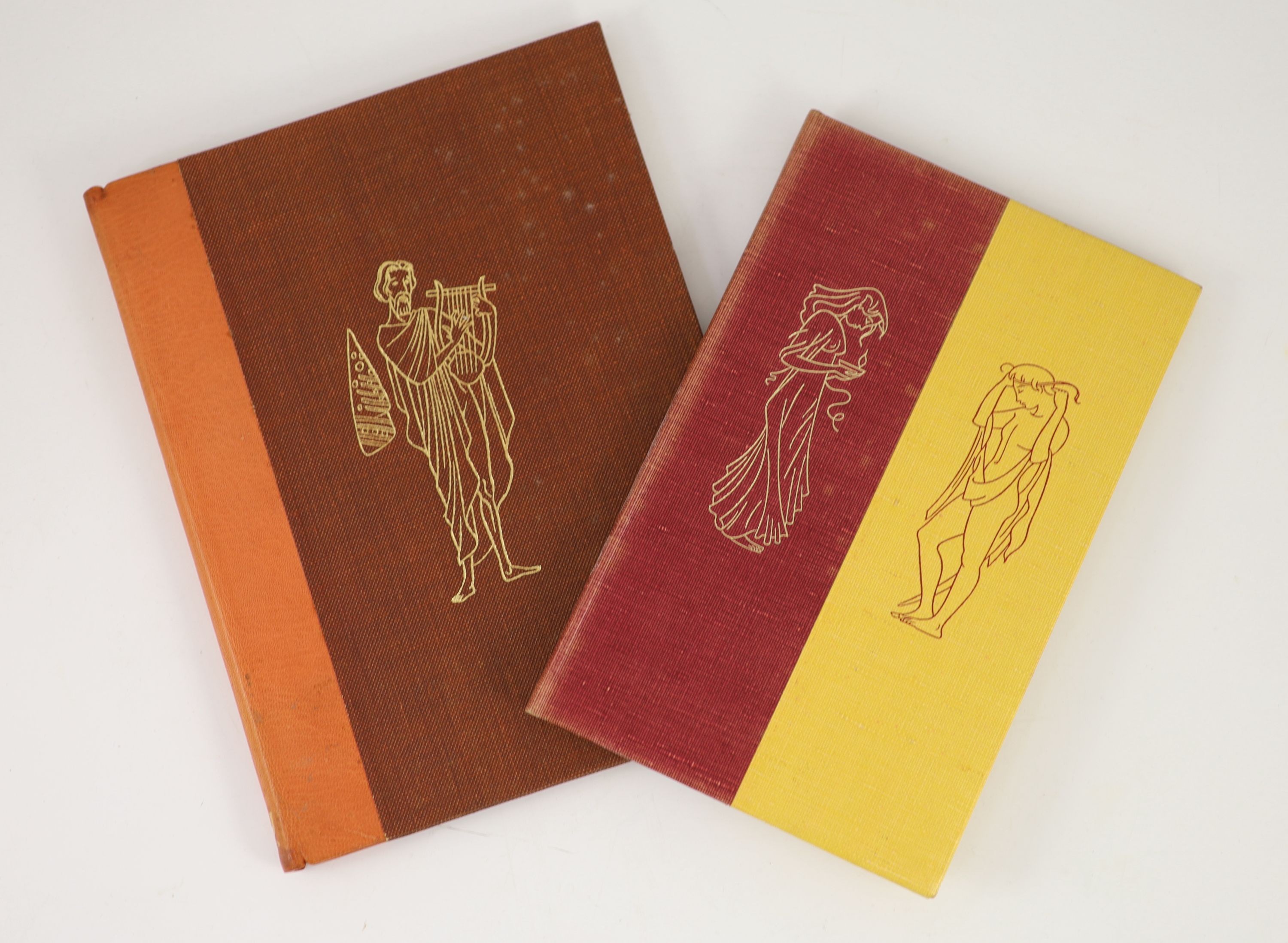 Golden Cockerel Press - Waltham Saint Lawrence, Berkshire - Appolonius of Tyre - Historia, translated by Paul Turner, one of 300, illustrated by Mark Severin, 1956 and Musaeus - Hero and Leander, translated by Paul Turne